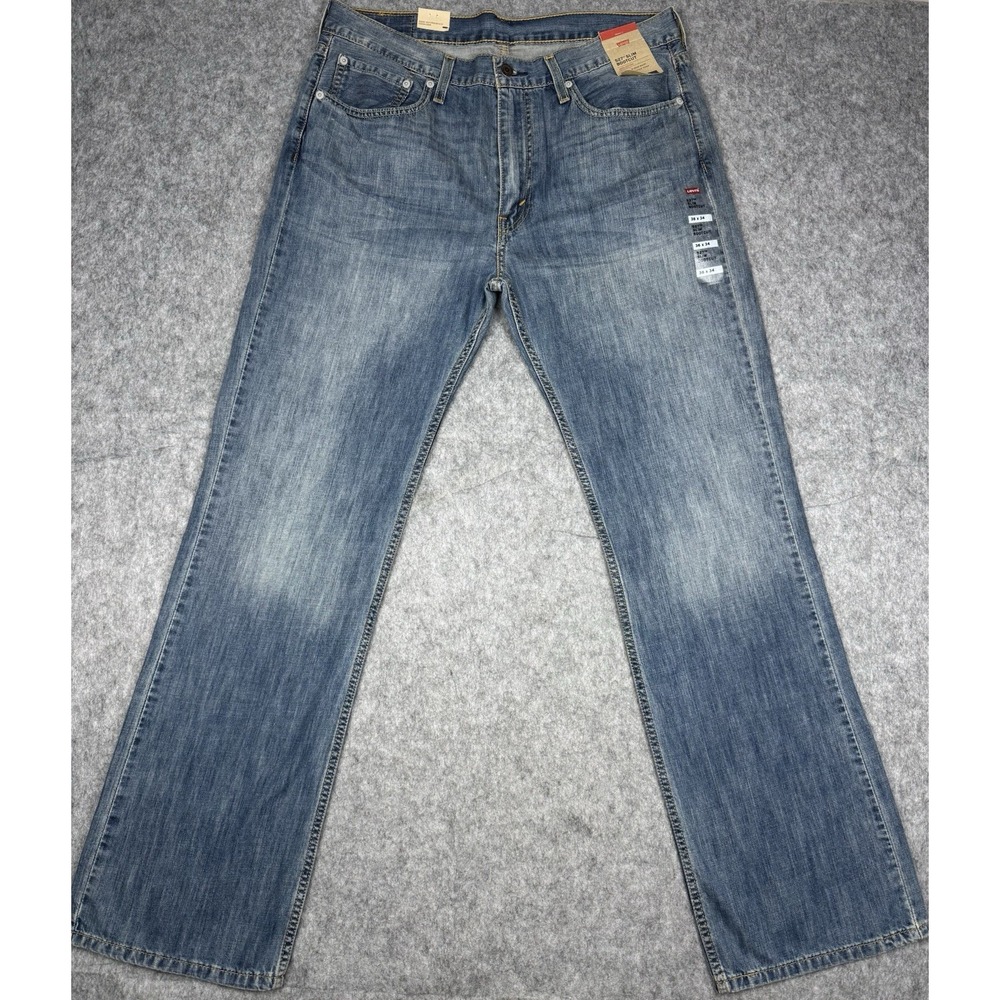 Levi's 527 Jeans NWT Mens 36x34 Blue Medium Wash Slim Bootcut Denim